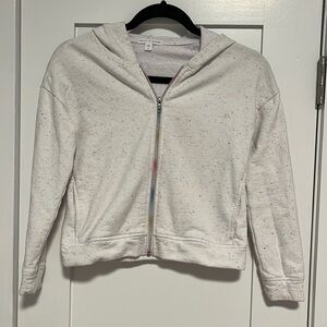 ROCKETS OF AWESOME neon rainbow hoodie size 8